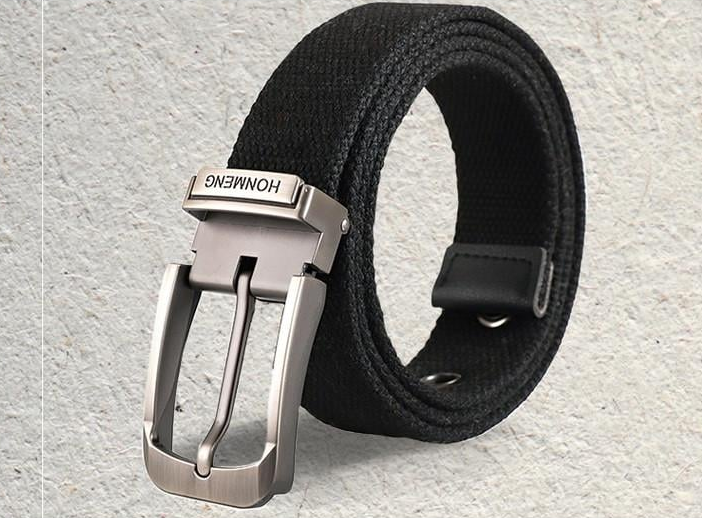 Ремень с металлической пряжкой HONMENG Черный (2471853487)
