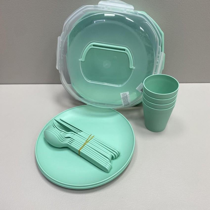 Набір для пікніка Ucsan Plastik M-761 4 персони 21 предмет Бірюзовий (2184296516)