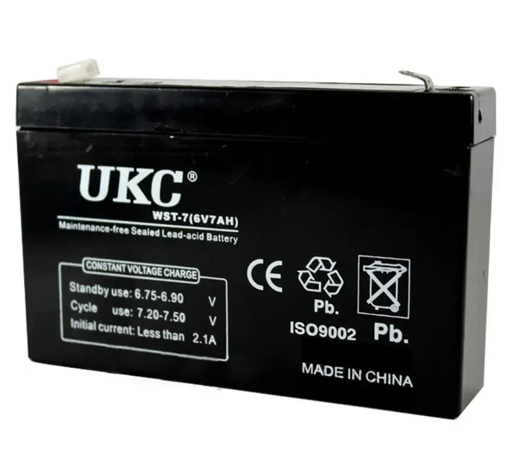 Аккумуляторная батарея UKC 6V 7A (1831945162)