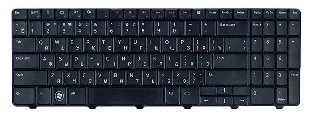 Клавиатура для ноутбука Dell Inspiron M5010 матовая (0Y3F2G)