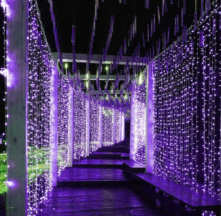 Гірлянда світлодіодна Ltl Бахрома 300 led 3x3 м штора Фіолетовий - фото 7 Гірлянда світлодіодна Ltl Бахрома 300 led 3x3 м штора Фіолетовий - фото 7