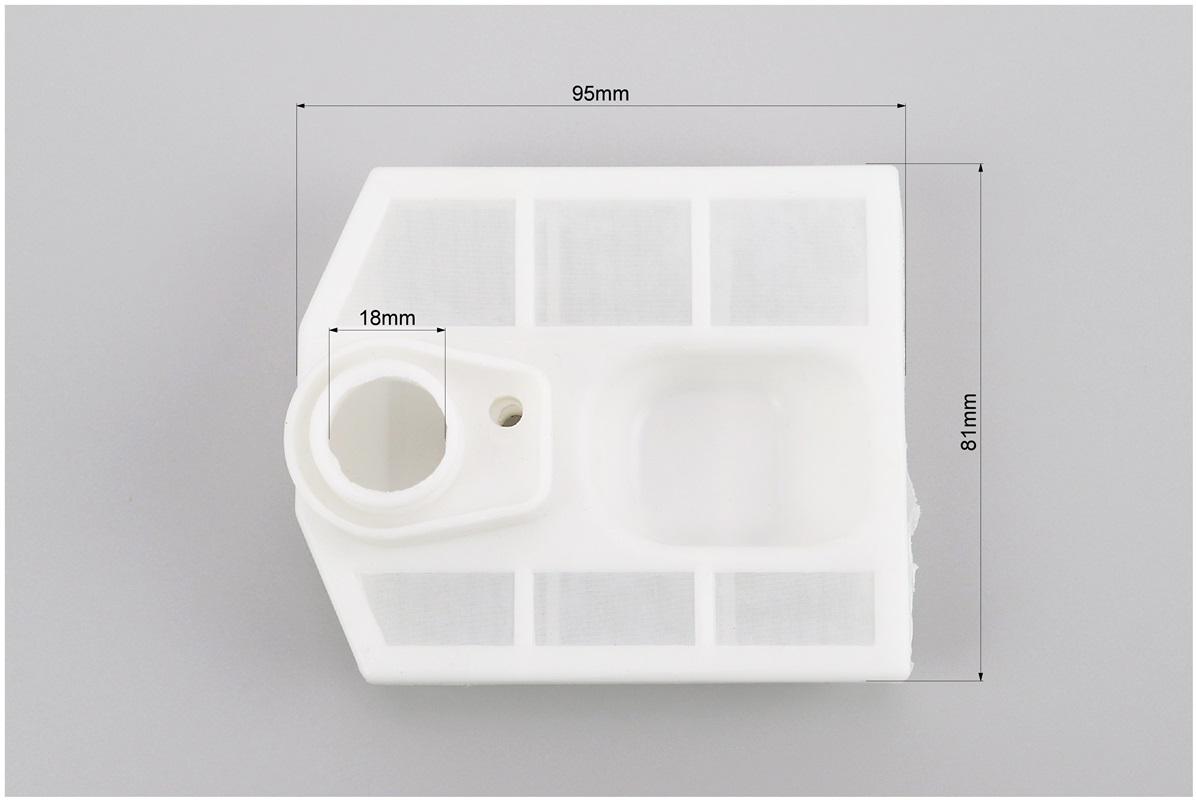 Фильтр воздушный к китайским бензопилам 4500/5200 средний (205309) - фото 2 Фильтр воздушный к китайским бензопилам 4500/5200 средний (205309) - фото 2