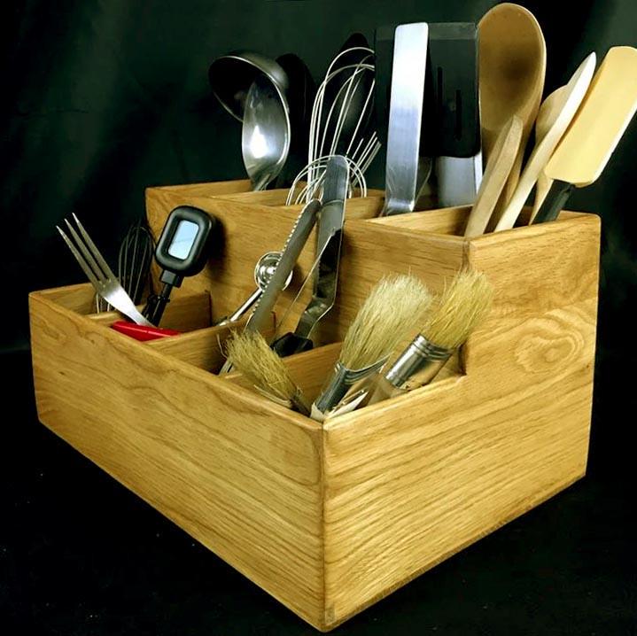 Подставка для столовых приборов из дерева Комеса Карри (Псп-009203)