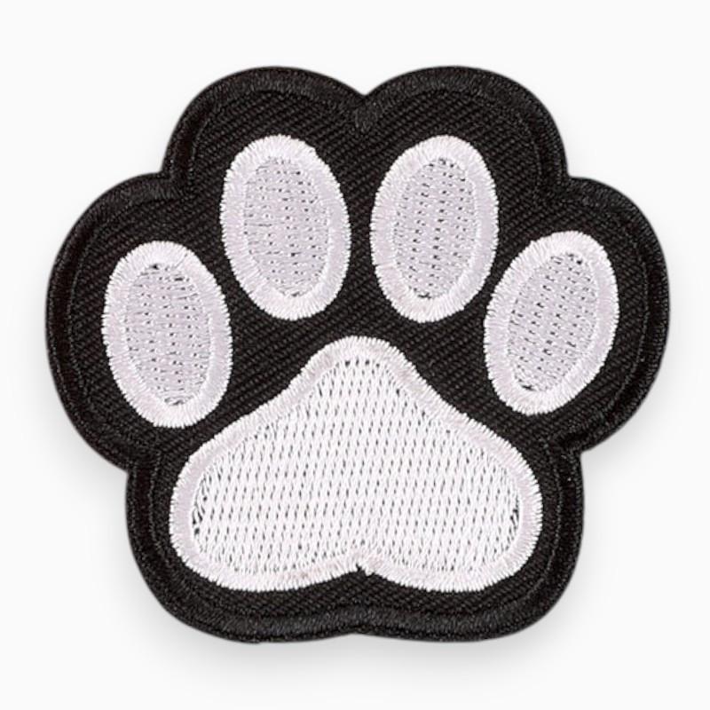 Термоаппликация Paw вышитая 5,6х6 см 1 шт. Черно-белый (АК5660ж51)