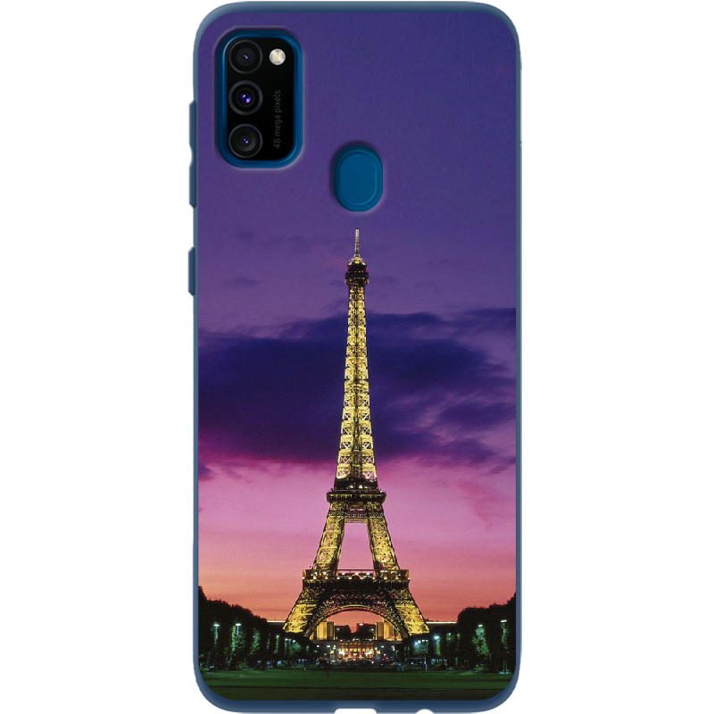 Чохол Boxface Samsung M307 Galaxy M30s Опівночі в Парижі Синій силікон (38209-up964-41816)