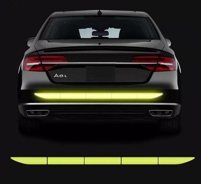 Светоотражающие полоски на бампер авто 5 отрезков Салатовый (1792091216) - фото 2 Светоотражающие полоски на бампер авто 5 отрезков Салатовый (1792091216) - фото 2