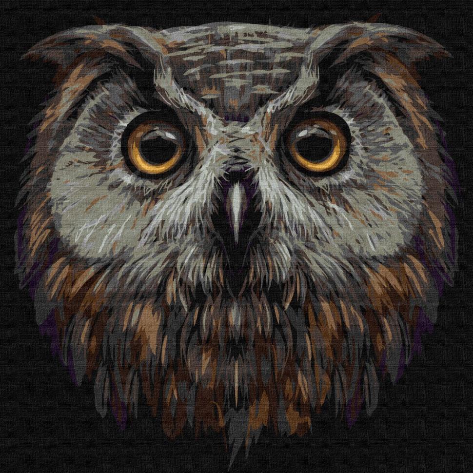 Картина по номерам Идейка Птица мудрости 40x40 см (KHO4388)