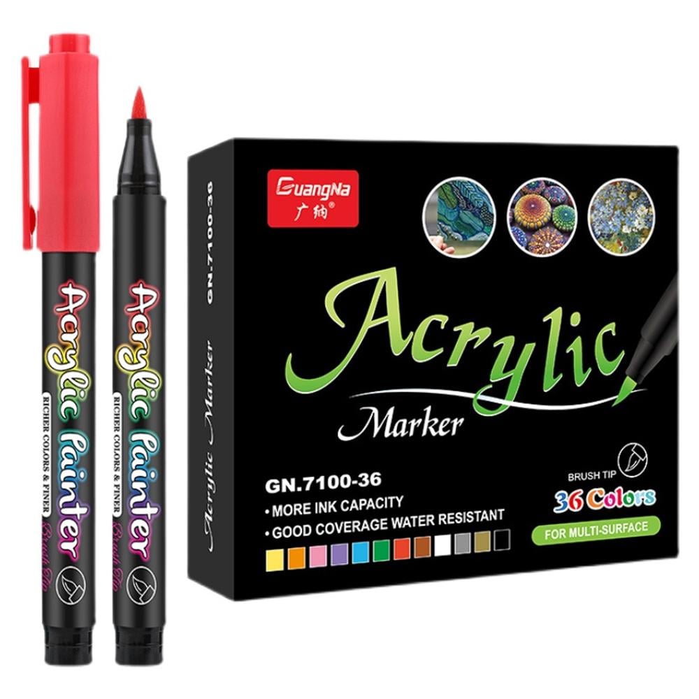 Маркеры акриловые GuangNa GN7100 на 36 цветов (7100/36) Маркеры акриловые GuangNa GN7100 на 36 цветов (7100/36)