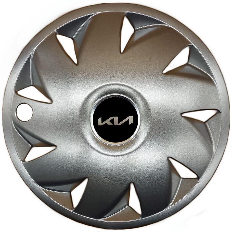 Колпаки SJS 210 с логотипом Kia NEW 4 шт. R14 Серебряный (2789080859)