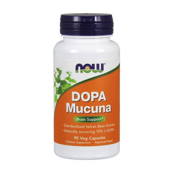 Екстракт Л-Допа Мукуна Now Foods DOPA Mucuna 90 veg caps