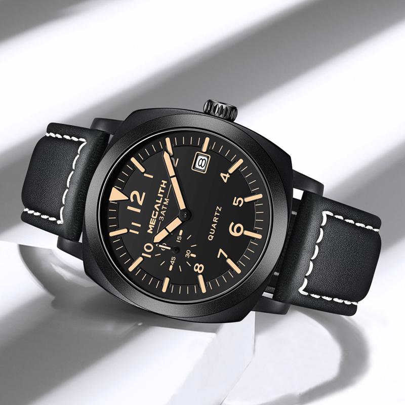 Годинник наручний чоловічий MegaLith Panerai Black (7718) - фото 3