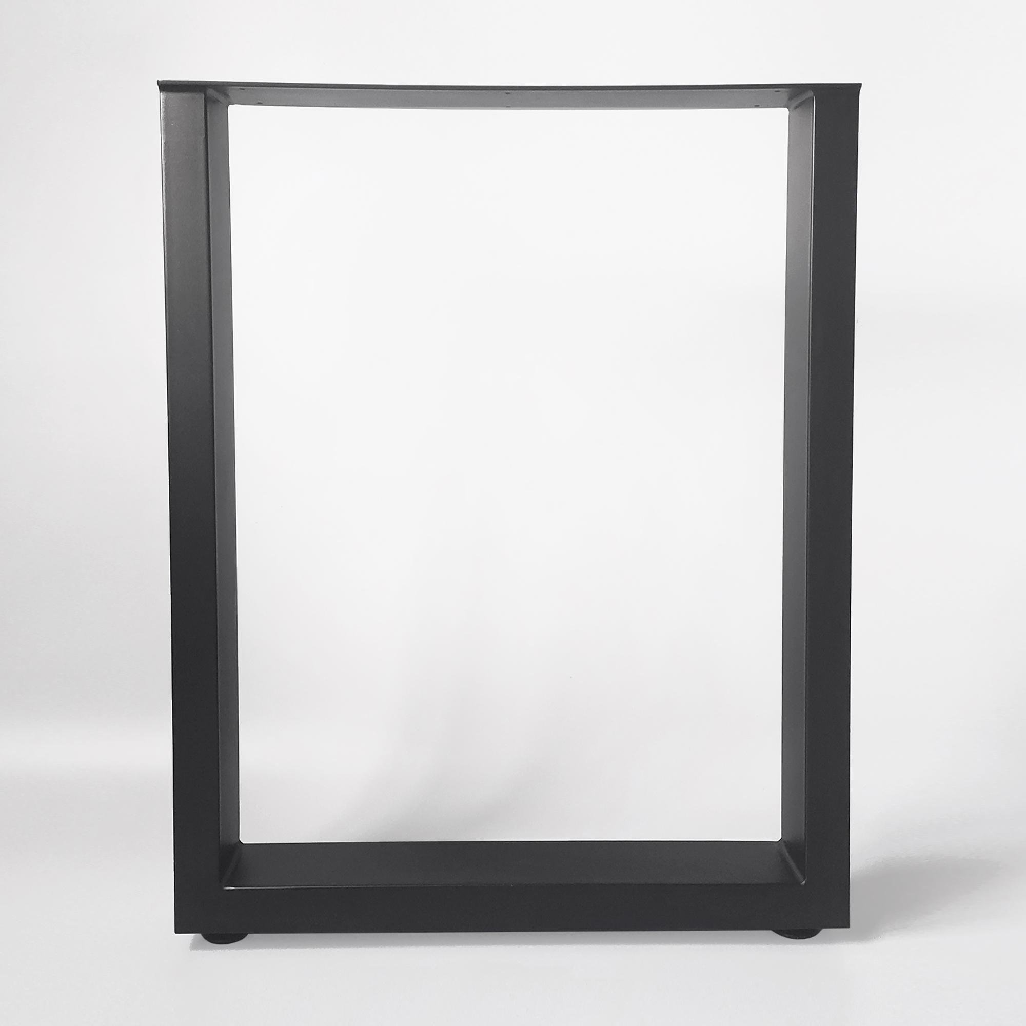 Регульована опора для столу з металу 600х100 мм H 730 мм Чорний (1029)