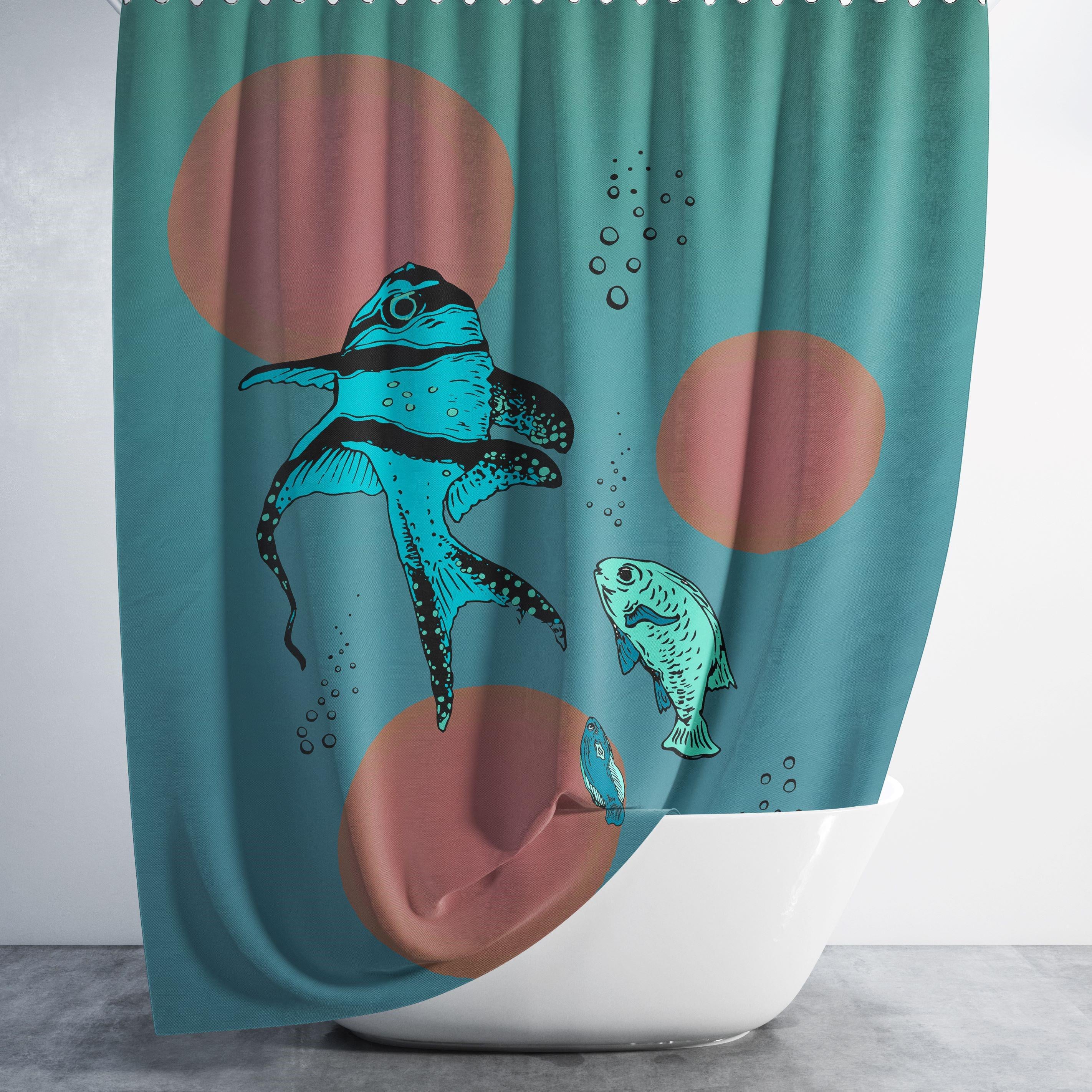 Штора для ванной Tropikhome Fish 180x200 см (27306802)