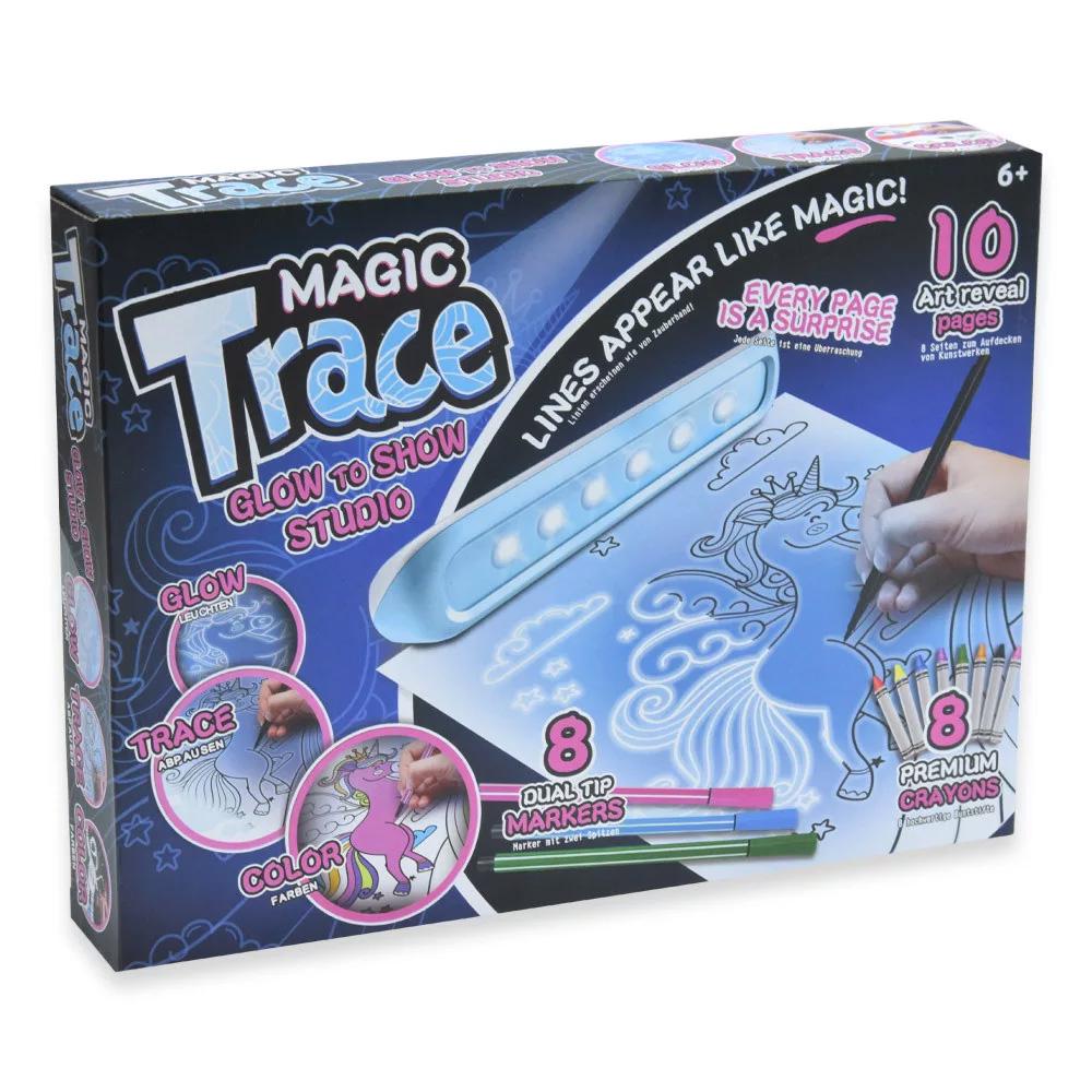 Набор игровой MAGIC TRACE D8236 УФ-листы для рисования с волшебными узорами