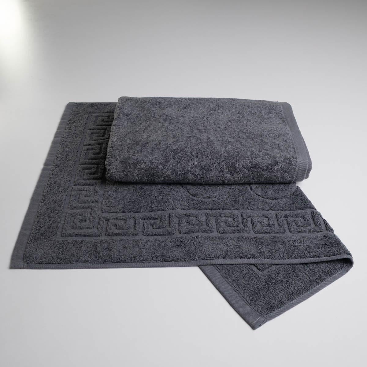 Набор гостиничных махровых полотенец GM Textile 50х70/70х140 см Серый (nm500n-k2-grey)