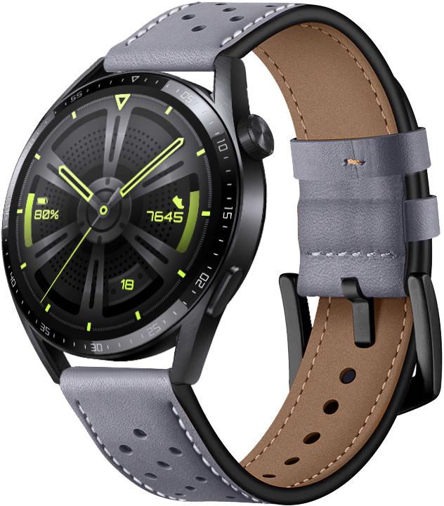 Ремешок кожаный Classico для Huawei Watch GT3 46 мм Grey (26145-33)