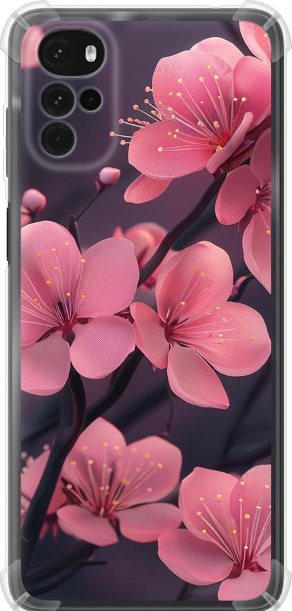 Чехол на Motorola G22 Пурпурная сакура (6075sp-2681-42517)