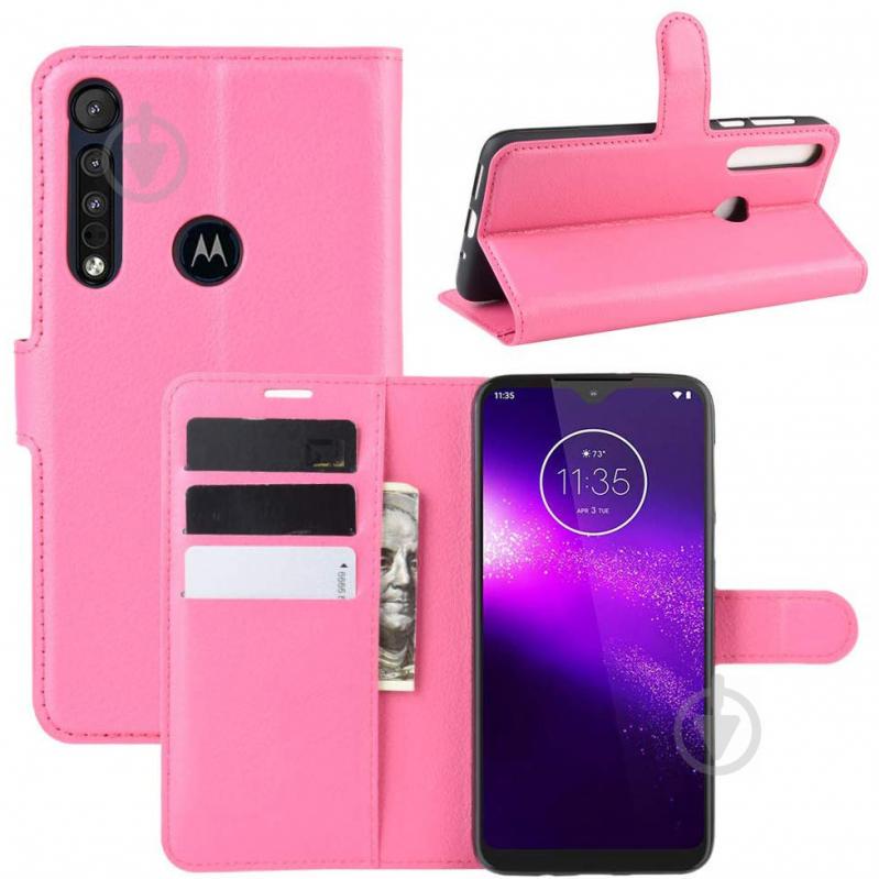 Чехол-книжка Litchie Wallet для Motorola One Macro / Moto G8 Play Rose (hub_Vhhq88393) - фото 2