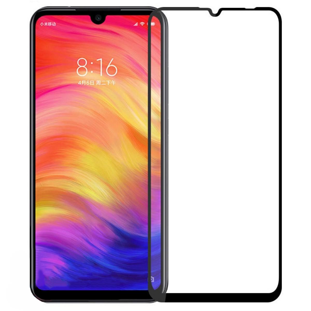 Защитное стекло Glass Full Glue для Xiaomi Redmi Note 7/7 Pro/7S Black (180)