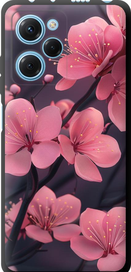 Чехол на Xiaomi Poco X5 Pro 5G Пурпурная сакура (6075b-3027-42517)