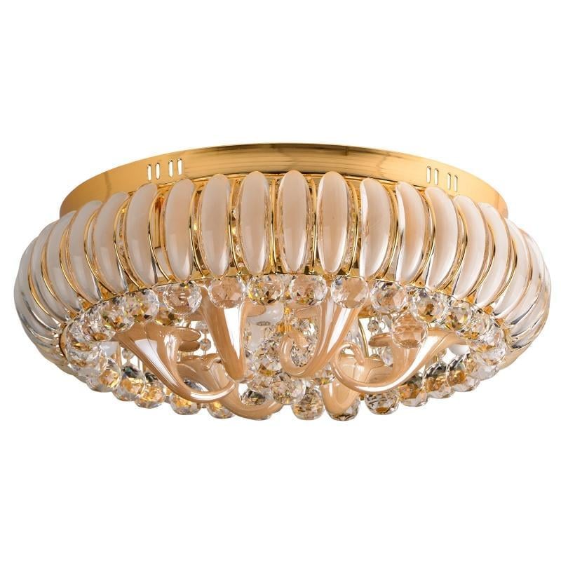 Люстра потолочная торт с подсветкой Brille BCL-390S/8xE14/19 LED большая