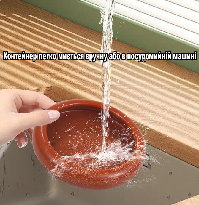 Контейнер пищевой круглый для авокадо/овощ и фруктов Зеленый (U9471) - фото 9 Контейнер пищевой круглый для авокадо/овощ и фруктов Зеленый (U9471) - фото 9