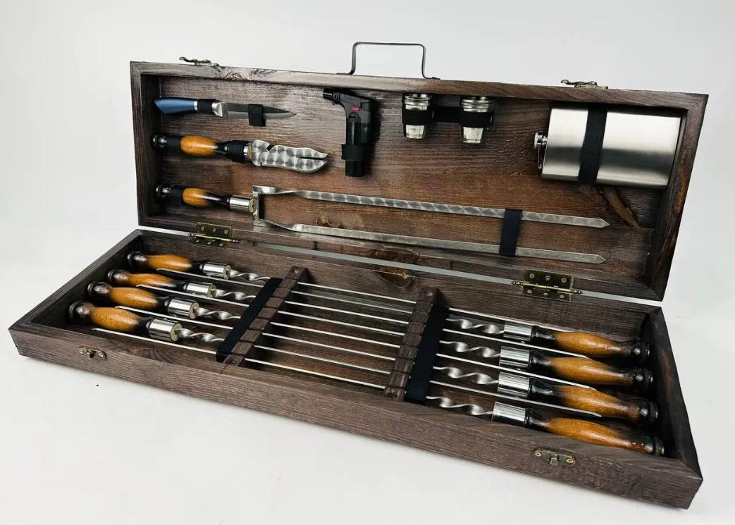 Набор шампуров в кейсе Скиф (21-10-KS-7608) - фото 4