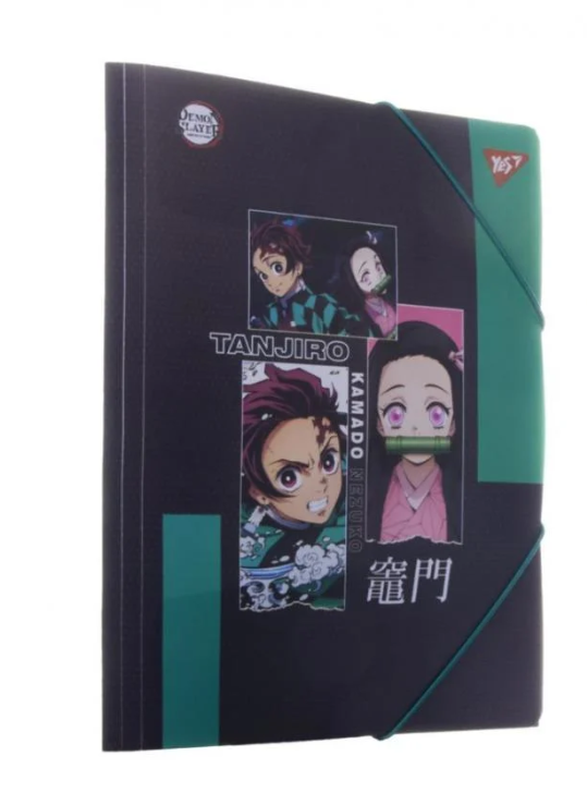 Папка YES 492286 Demon Slayer A4 на гумці