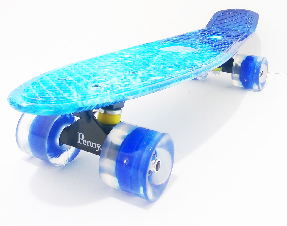 Пенниборд Penny Style Nickel (28") светящиеся колеса Ocean Blue (2T2015) Пенниборд Penny Style Nickel (28") светящиеся колеса Ocean Blue (2T2015)