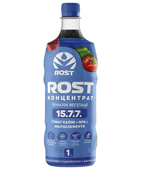 Добриво органо-мінеральне ROST концентрат азотне 15/7/7 1 л (385)