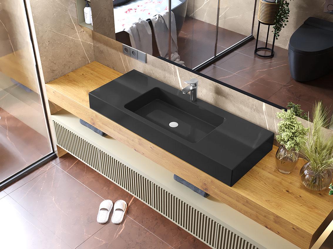 Умывальник накладной Status Red 120 Black (33149158)