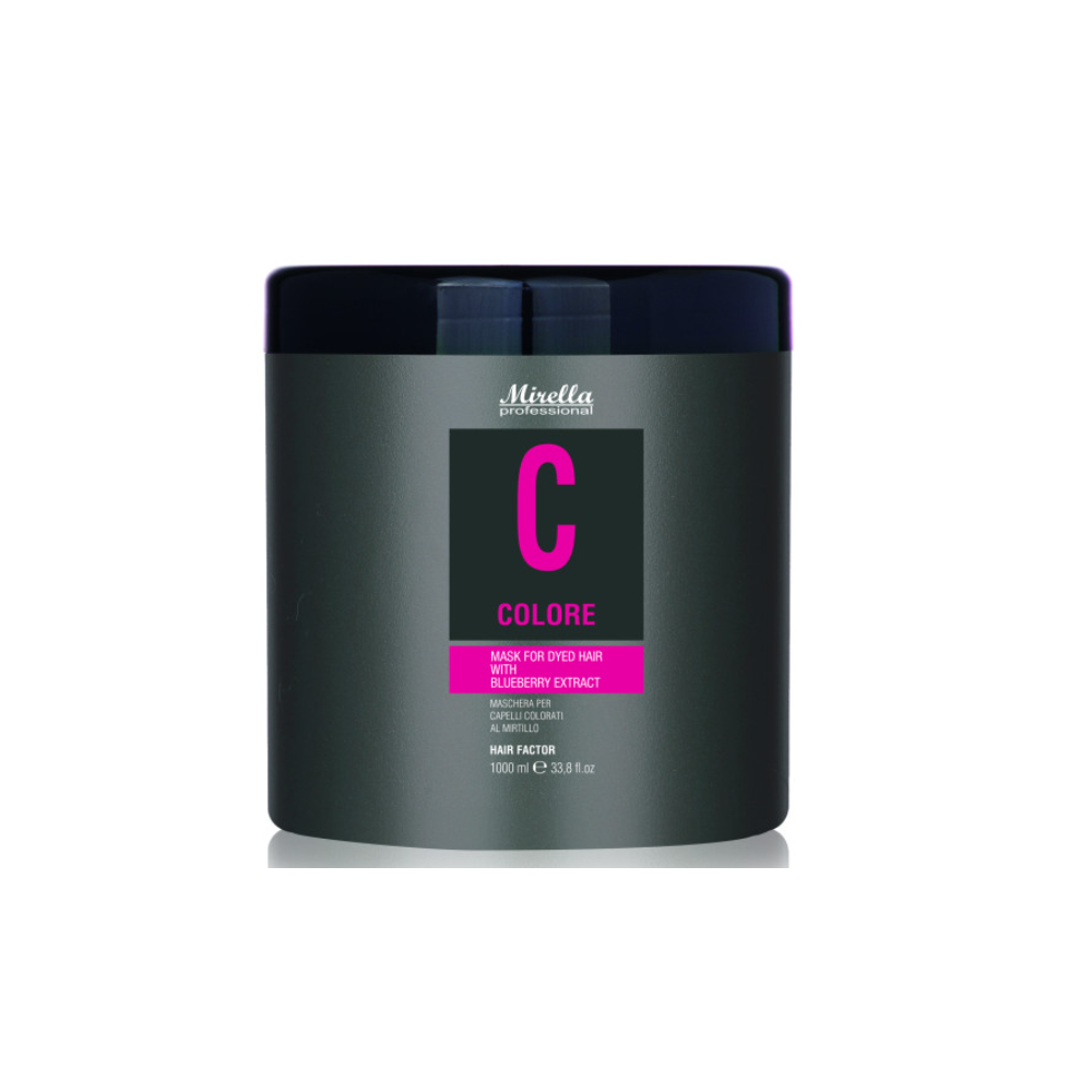 Маска для фарбованого волосся з екстрактом чорниці Mirella Colore Mask For Dyed Hair With Blueberry Extract 1000 мл