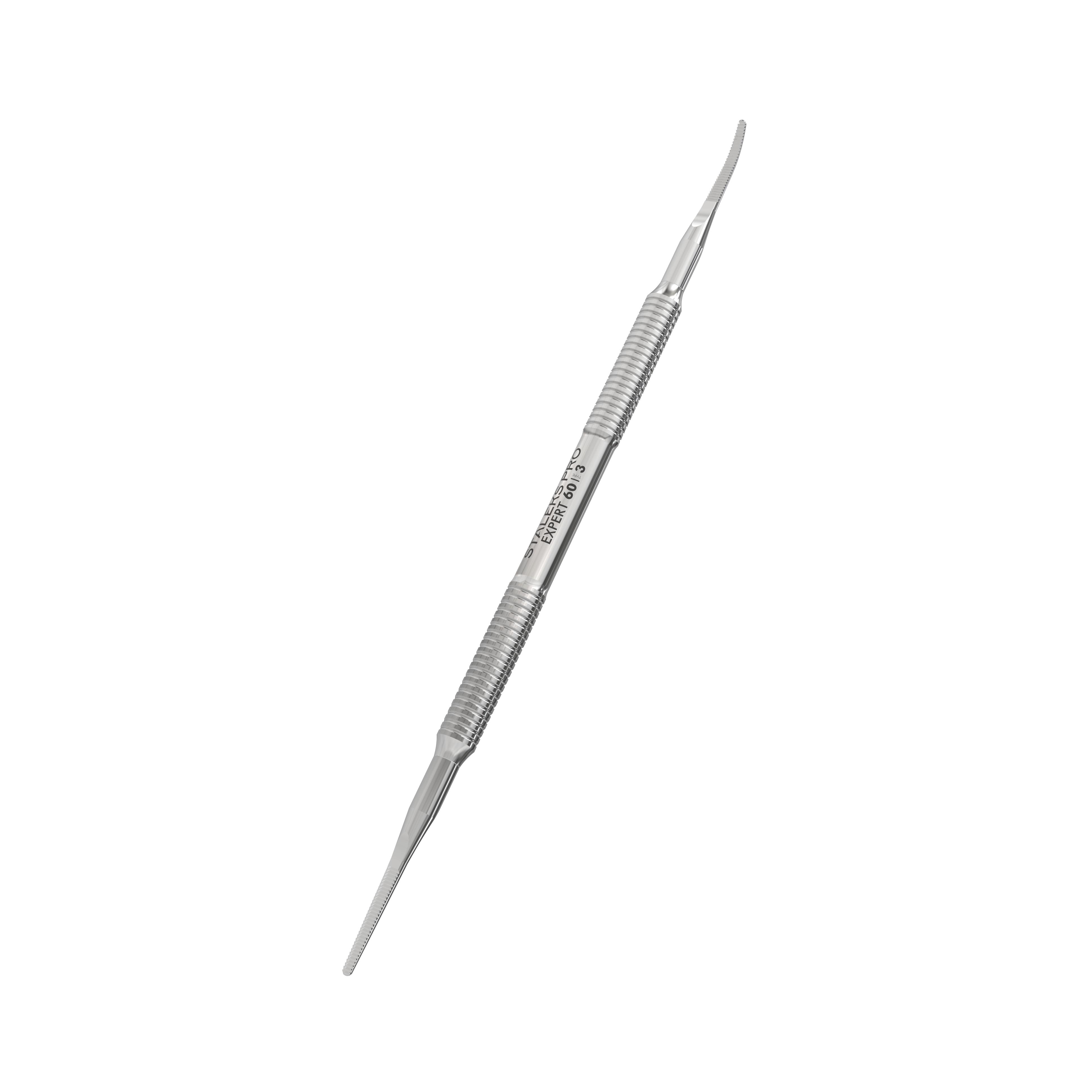 Лопатка педикюрная STALEKS EXPERT 60 TYPE 3 пилка прямая и пилка с загнутым концом (PE-60/3)