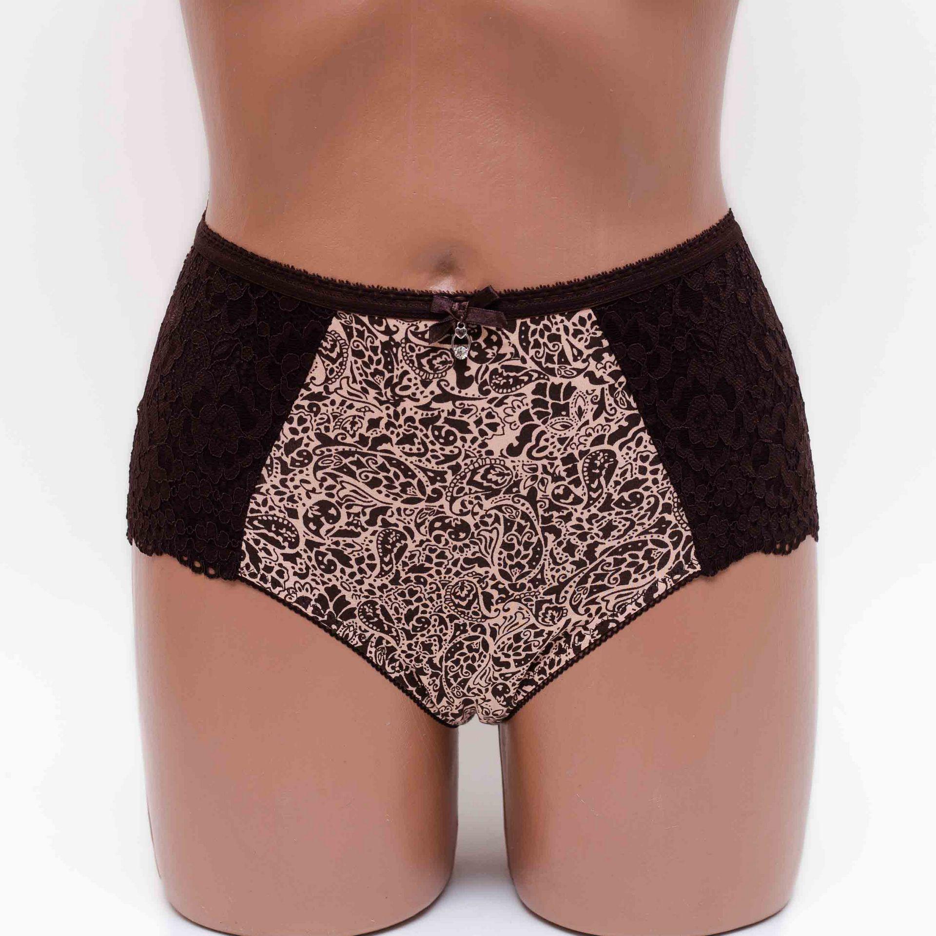Трусики максі Lanny mode L Коричневий/Бежевий (55848) - фото 1 Трусики максі Lanny mode L Коричневий/Бежевий (55848) - фото 1