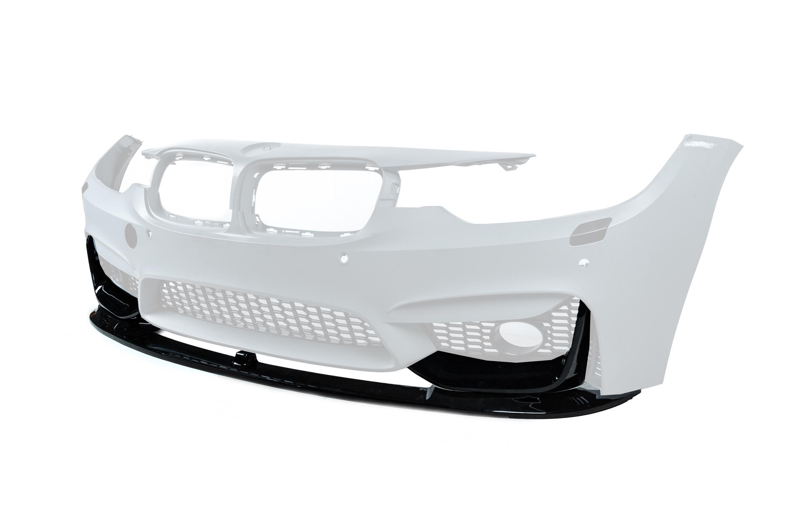 Лип передний GBT для M3-LOOK для BMW 3 серия F30/F31 2012-2019 пластик Глянцевый черный Лип передний GBT для M3-LOOK для BMW 3 серия F30/F31 2012-2019 пластик Глянцевый черный