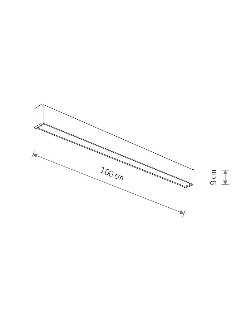 Светильник Nowodvorski 11361 Outline M Led 1x35W 3000K 1800Lm IP44 Bk (22332997) - фото 6