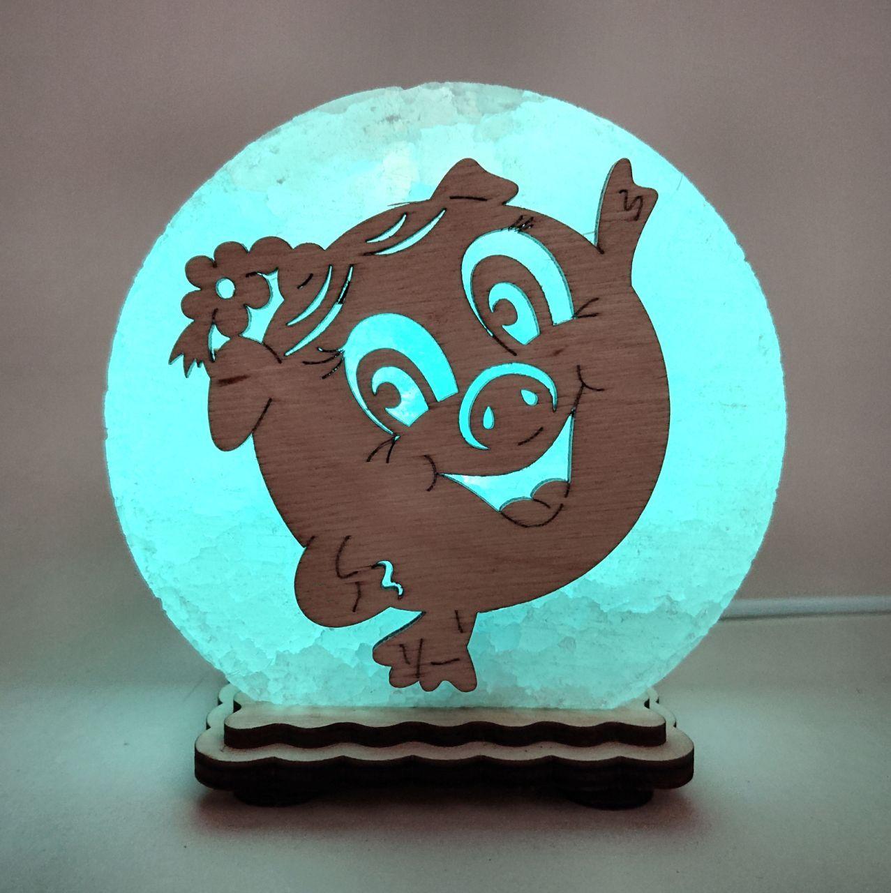 Соляной светильник Хрюша (KM-00014-b)