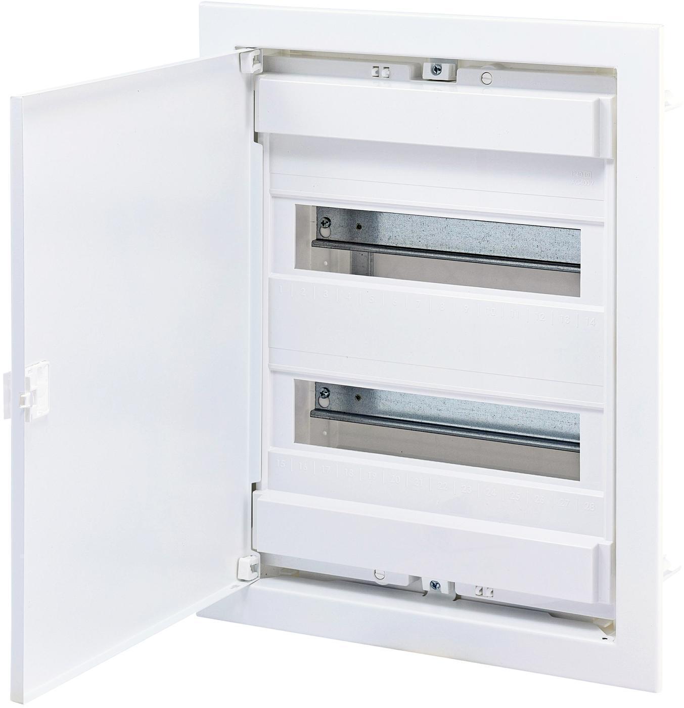 Щит металопластиковий ETI ECG28 24/4-модульний з металевими дверцятами Білий (1101026)