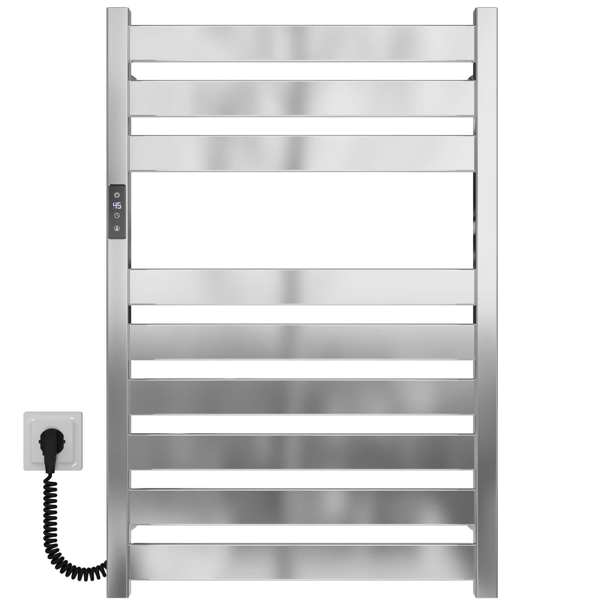 Полотенцесушитель электрический Deffi Victoria П9 JD04 левое подключение нержавеющая сталь 500x800 мм Хром (A.VI.80.50.9.ECL2)
