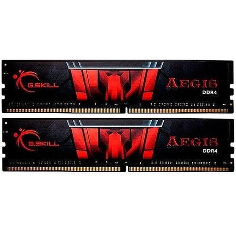 Оперативная память G.Skill Aegis DIMM 16 Гб DDR4 3200 МГц CL16 Черно-красный (F4-3200C16D-16GIS)