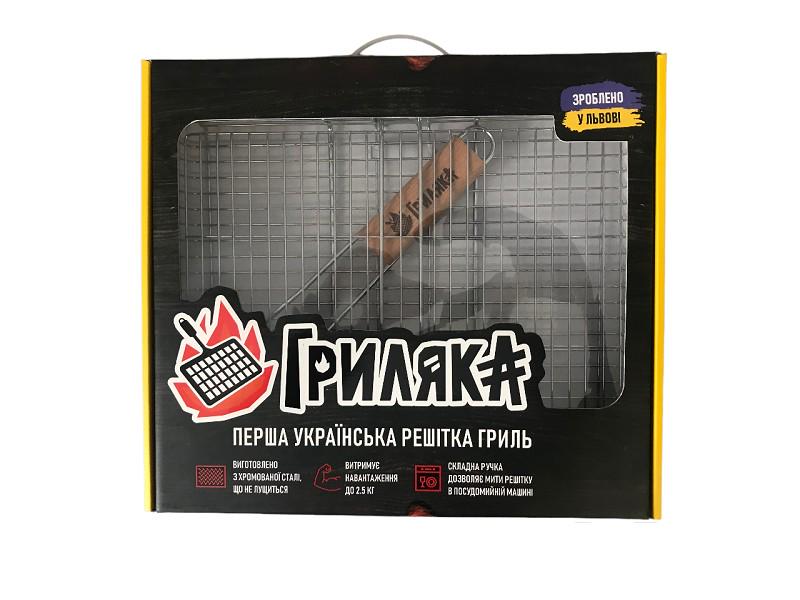 Решетка-гриль со съемной ручкой в ​​подарочной коробке 40x30 см