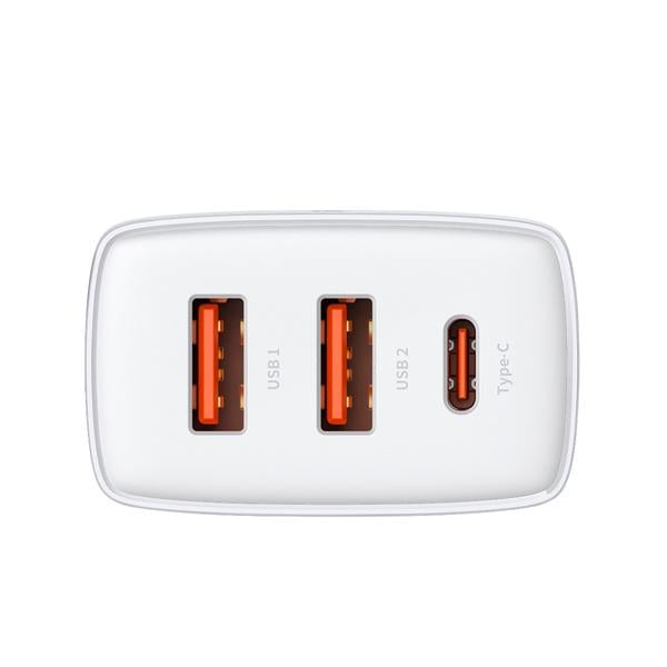 Зарядний пристрій Baseus Compact Quick Charger 2U+C 30 W White (CCXJ-E02) - фото 5