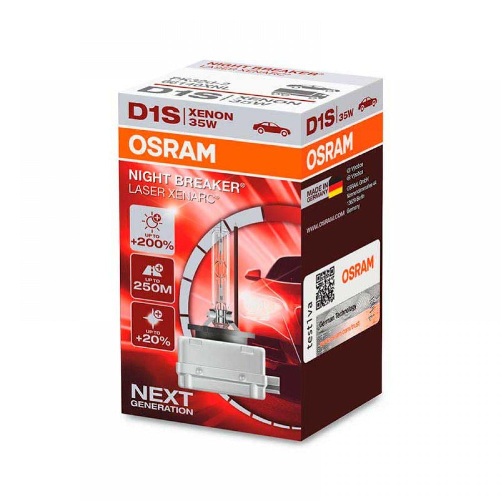 Автолампа ксенононовая Osram 66140XNL Night Breaker Laser +200% D1S 85 В 35 Вт - фото 2