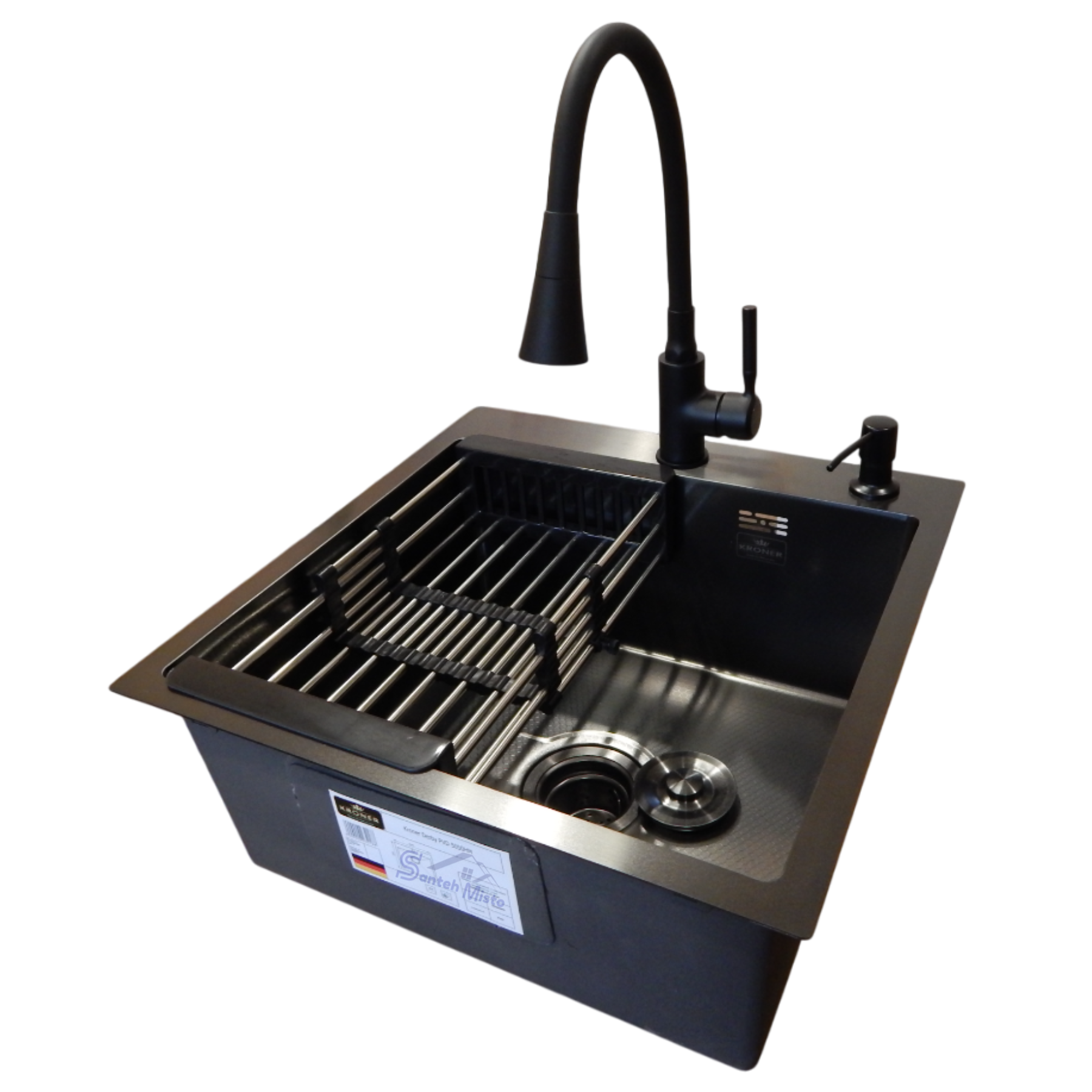 Комплект кухонного миття Kroner KRP Derby PVD 2,5/0,5 мм 50х50 см (37656)