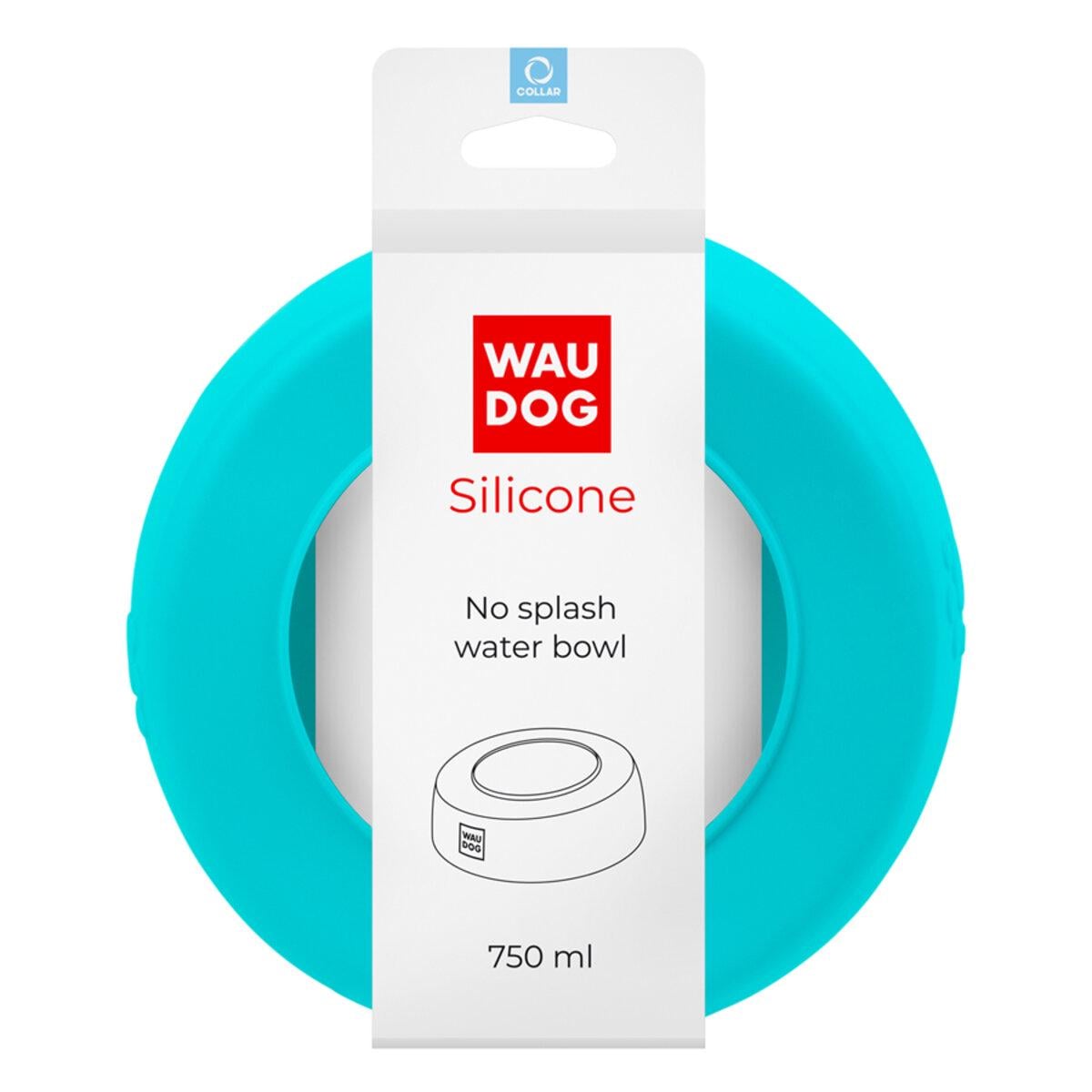 Миска-непроливайка WAUDOG Silicone 750 мл Голубой