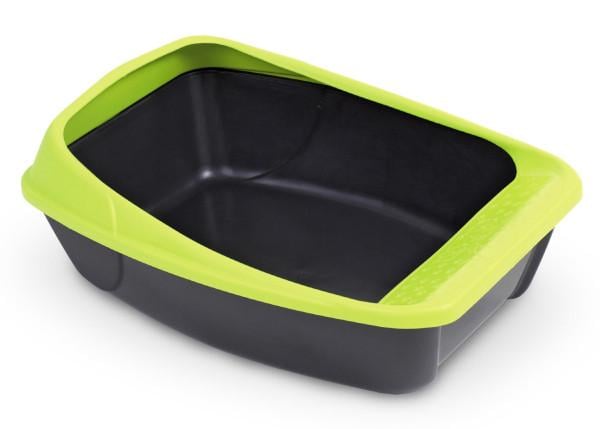 Туалет для кішок MPS VIRGO з рамкою 52х39х20 см Dark Grey/Green (1130202726)