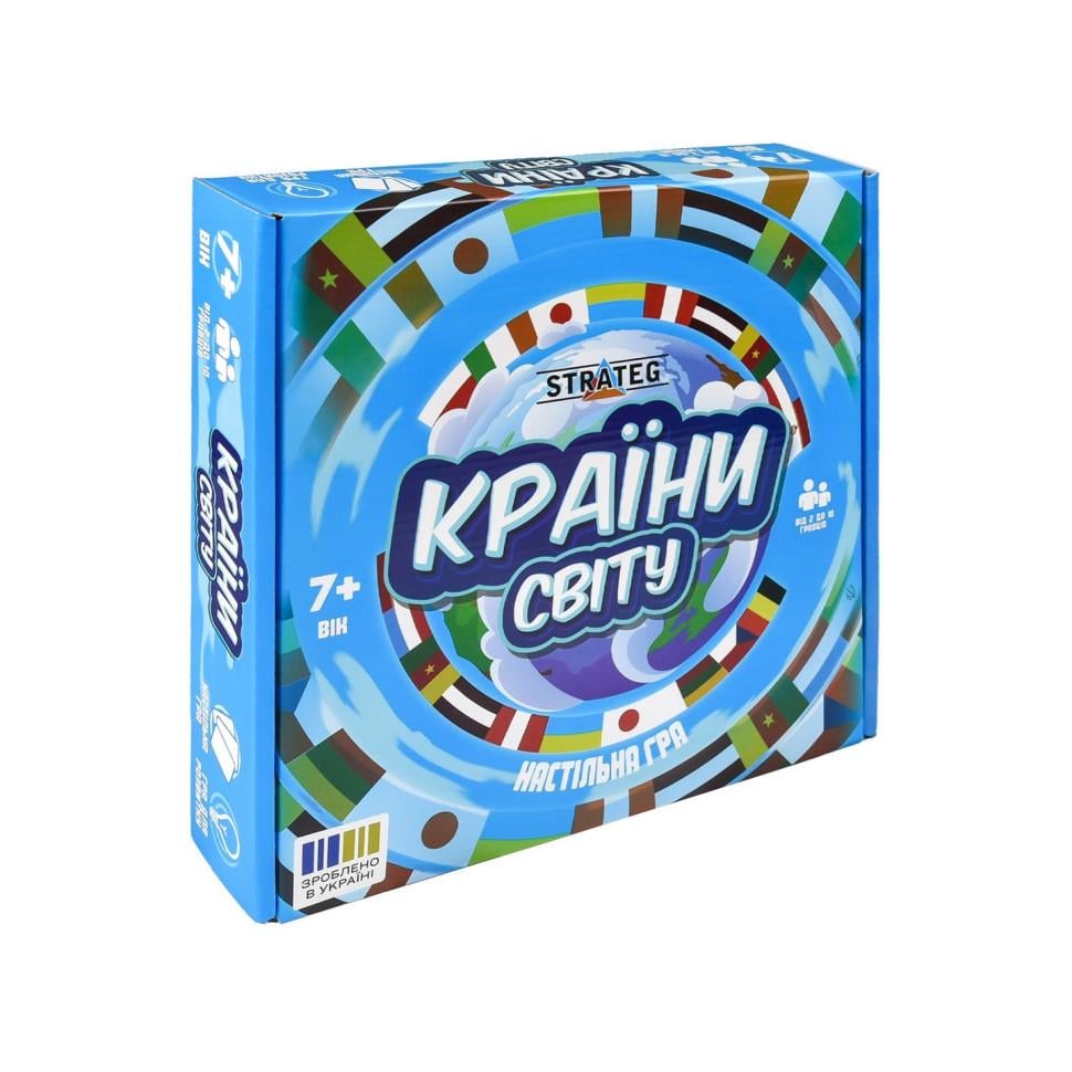 Настольная игра Strateg Страны мира 2-10 игроков от 7 лет (SR-113-N-1538)