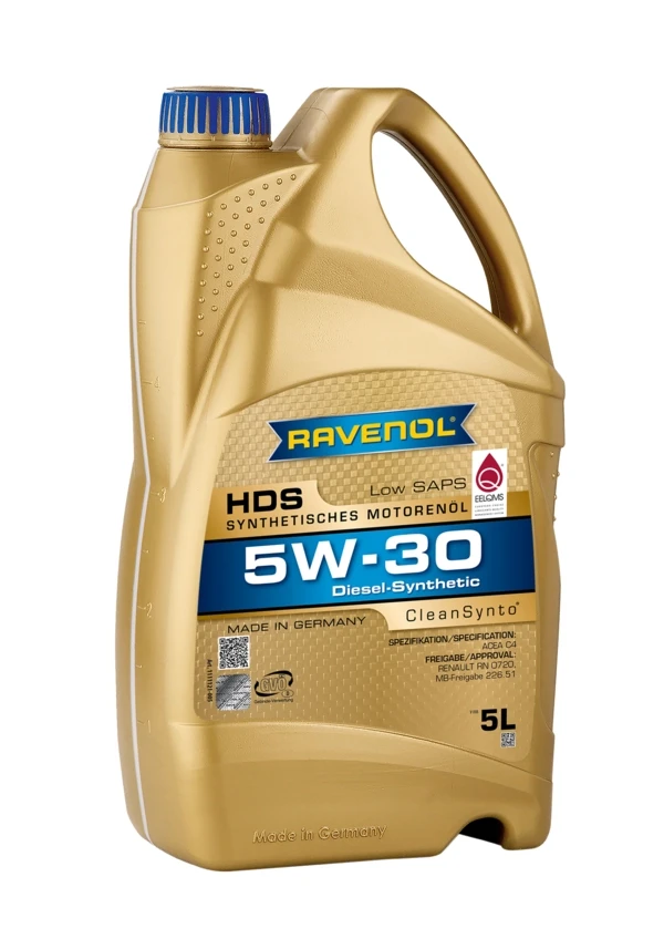 Моторное масло RAVENOL HDS 5W-30 синтетика 5 л (1111121-005)