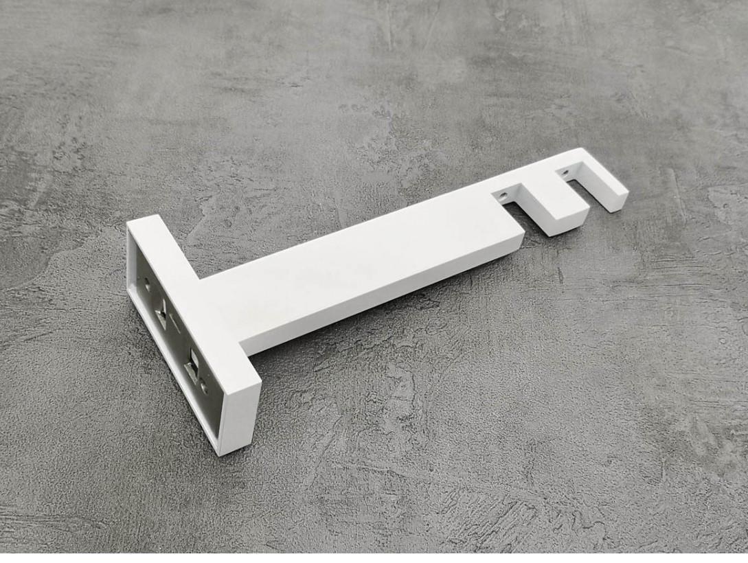 Кронштейн Quadrum Скарлайн подвійний 14-17 см Білий глянець Кронштейн Quadrum Скарлайн подвійний 14-17 см Білий глянець