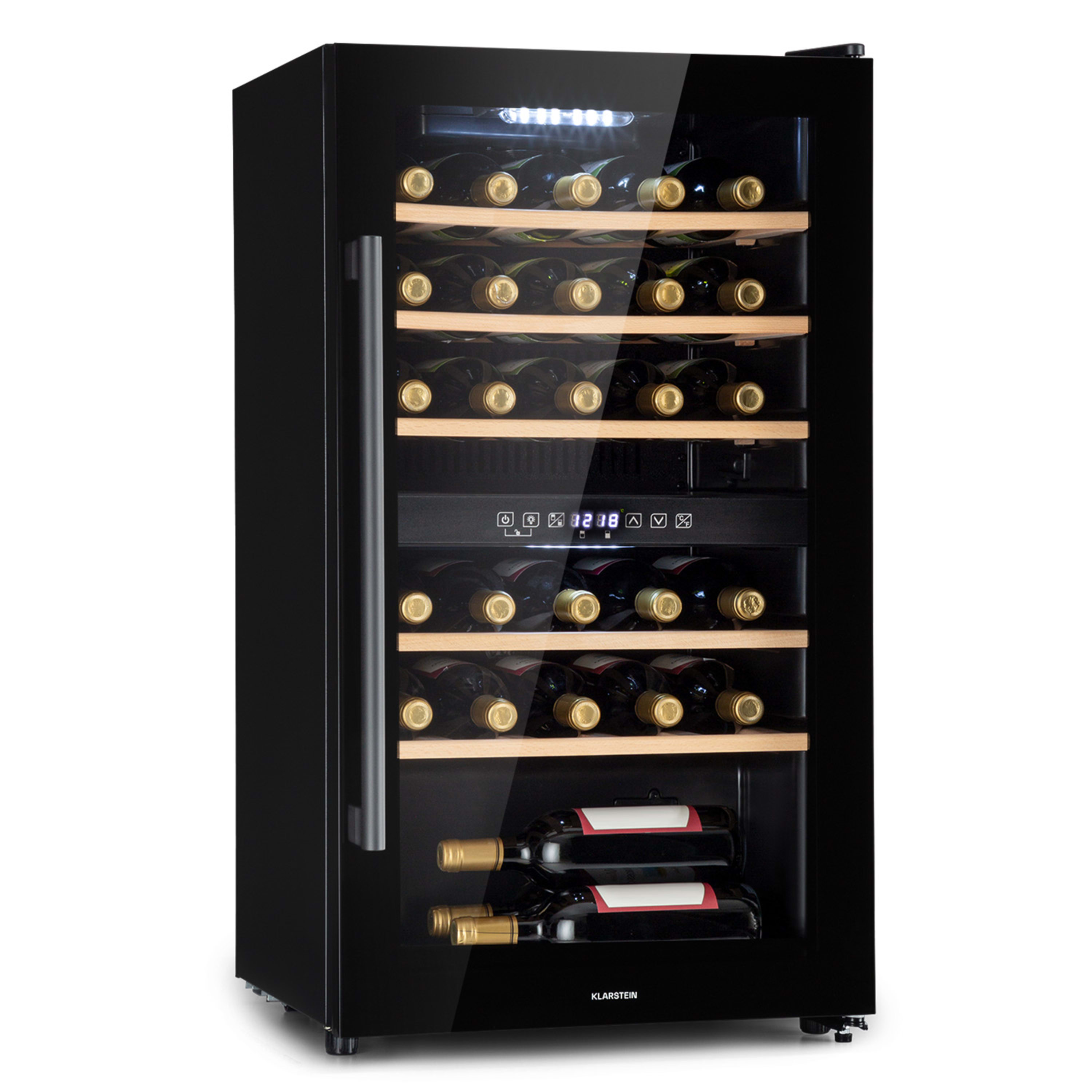 Холодильник для вина KLARSTEIN Barossa 29 Duo 2 зони сенсорного управління 29 пляшок 80 л (10041124)